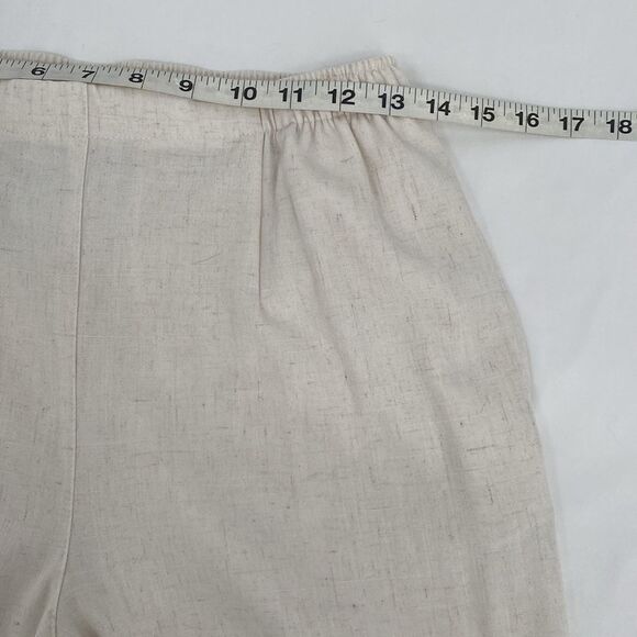 Draper's and Damon's Petites Beige Elastic Waist Straight Leg PS Petite Small - Picture 7 of 9